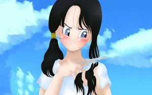 Videl Is A Strong And Courageous Hero Wallpaper