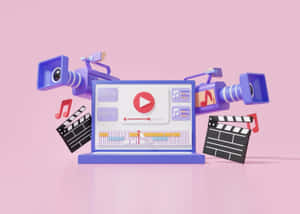 Video Editing Concept Illustration Wallpaper