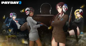Video Game Payday 2 Gang Girl Version Wallpaper