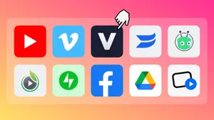 Video Platform Icons Collection Wallpaper