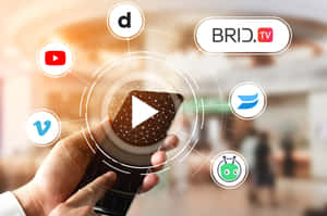 Video Platform Integration Smartphone Concept Wallpaper