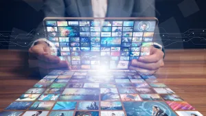 Video Streaming Technology Concept Wallpaper