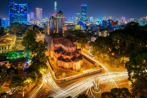 Vietnam Notre Dame Cathedral Wallpaper