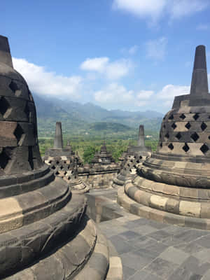 View Of The Borobudur Temple Wallpaper