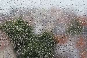 View Of The World Through A Raindrop Wallpaper