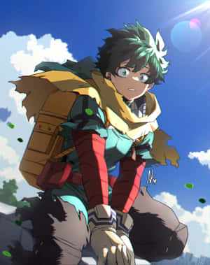 Vigilante Deku Anime Artwork Wallpaper