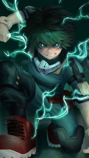 Vigilante Deku Electric Power Wallpaper