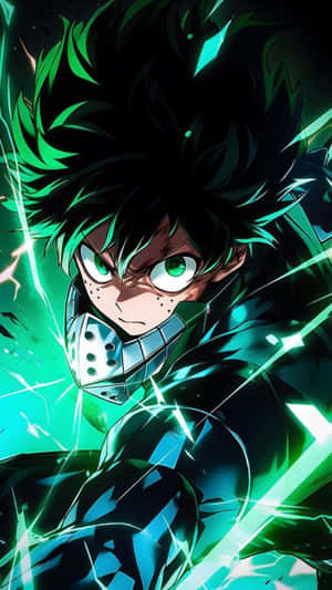 Vigilante Deku Energy Aura Wallpaper