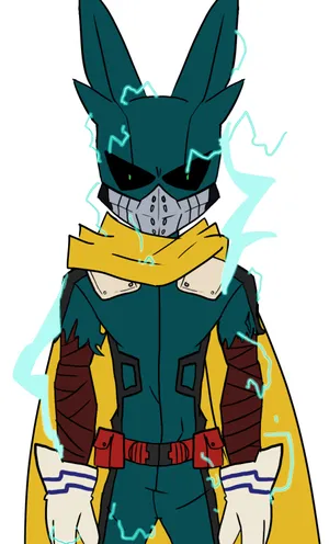 Vigilante Deku Illustration Wallpaper