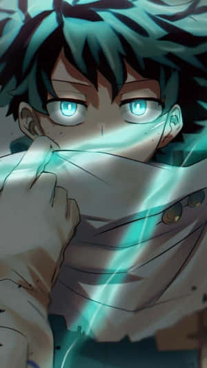 Vigilante Deku Intense Gaze Wallpaper