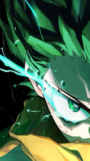 Vigilante Deku Intense Gaze Wallpaper