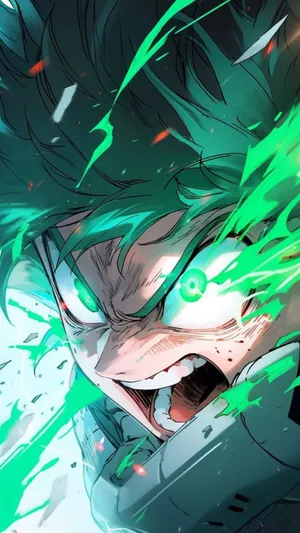 Vigilante Deku Power Unleashed Wallpaper
