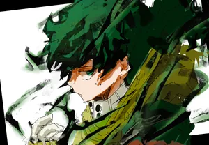 Vigilante Deku Profile Art Wallpaper