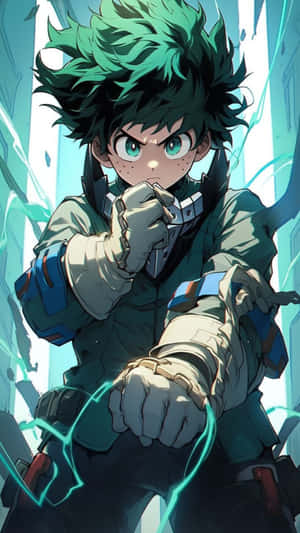 Vigilante Deku Readyfor Action Wallpaper