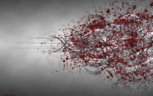 Vignette-style Bloody Hd Design Wallpaper