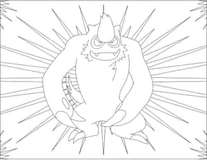 Vigoroth In Its Element - A Stunning Pencil Illustration Wallpaper