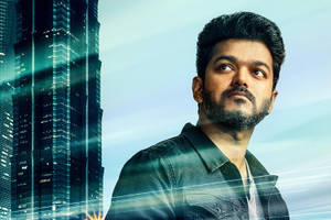 Vijay Hd Skyscraper Fanart Wallpaper