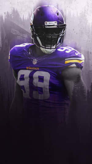 Vikings_ Football_ Player_ Artwork Wallpaper