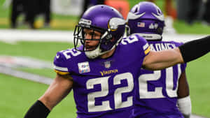 Vikings Safety Harrison Smith Action Wallpaper