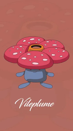 Vileplume Art With A Shadow Wallpaper
