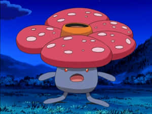 Vileplume In The Middle Of The Plains At Night Wallpaper