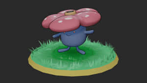 Vileplume Standing On A Circular Stump Wallpaper