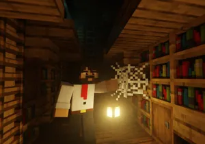 Villagers Gathered At The Minecraft Village Center Wallpaper