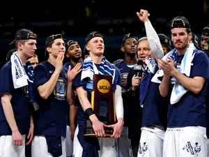 Villanova Basketball Team Celebration Wallpaper