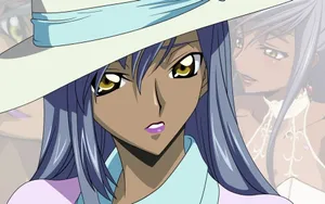 Villetta Nu, Code Geass Character, In An Action Pose. Wallpaper