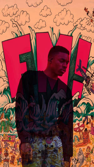 Vince Staples Graffiti Wallpaper