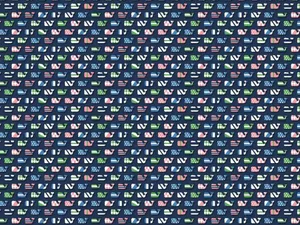 Vineyard Vines Whale Pattern Wallpaper