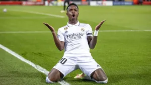 Vini Jr Celebration Real Madrid Wallpaper