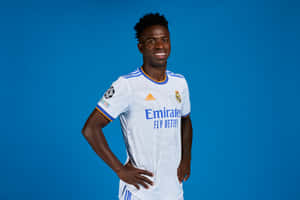 Vinicius Jr Real Madrid Portrait Wallpaper