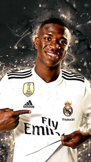 Vinicius Jr Real Madrid Presentation Wallpaper