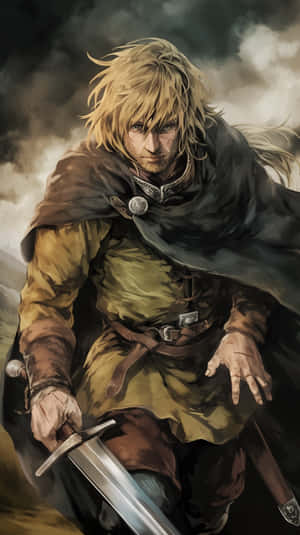 Vinland Saga Warrior Readyfor Battle Wallpaper