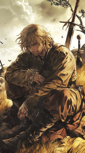 Vinland Saga Warrior Resting Wallpaper