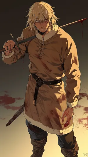 Vinland Saga Warrior Stance Wallpaper