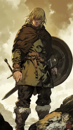 Vinland Saga Warrior Standing Wallpaper