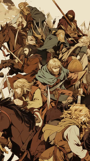 Vinland Saga Warriors Charge Wallpaper