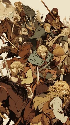 Vinland Saga Warriors Charge Wallpaper