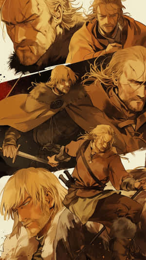 Vinland Saga Warriors Collage Wallpaper