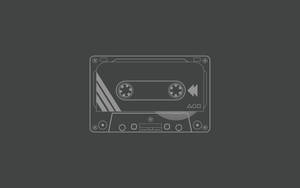 Vintage 90's Cassette Drawing Aesthetic Wallpaper