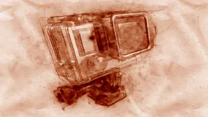 Vintage Action Camera Sketch Wallpaper