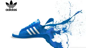 Vintage Adidas Superstar Sneakers Wallpaper
