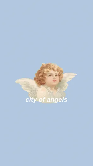 Vintage Angel Aesthetic Cityof Angels Wallpaper