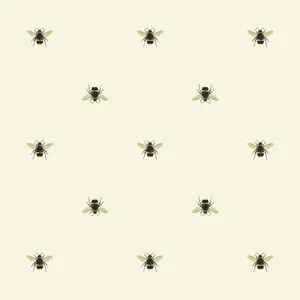 Vintage Bee Pattern Aesthetic.jpg Wallpaper