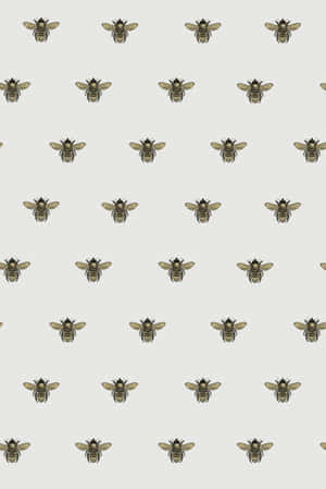 Vintage_ Bee_ Pattern_ Background.jpg Wallpaper