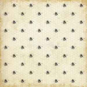 Vintage Bee Symbolizing Natural Beauty Wallpaper