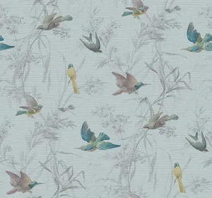 Vintage Bird Pattern Wallpaper Wallpaper