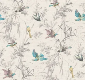 Vintage Bird Pattern Wallpaper Wallpaper